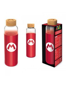 SUPER MARIO - Bouteille en Verre   Silicone - Format 585ml Stor 1 - Culture-Pop-France