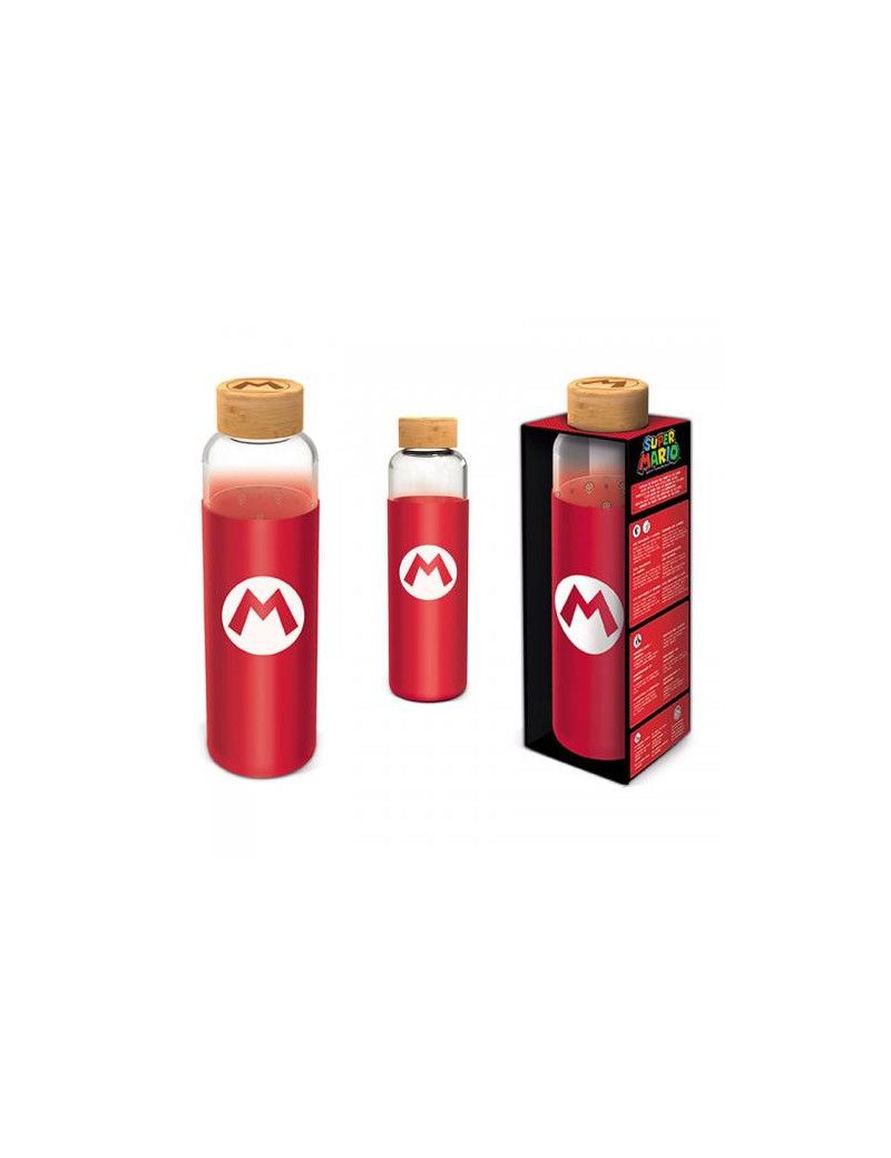 SUPER MARIO - Bouteille en Verre Silicone - Format 585ml Stor 1 - Culture-Pop-France SUPER MARIO - Bouteille en Verre Silicone - Format 585ml Stor 1 - Culture-Pop-France