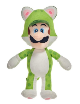 SUPER MARIO 3D LAND - Luigi Chat - Peluche 25cm 1 - Culture-Pop-France 