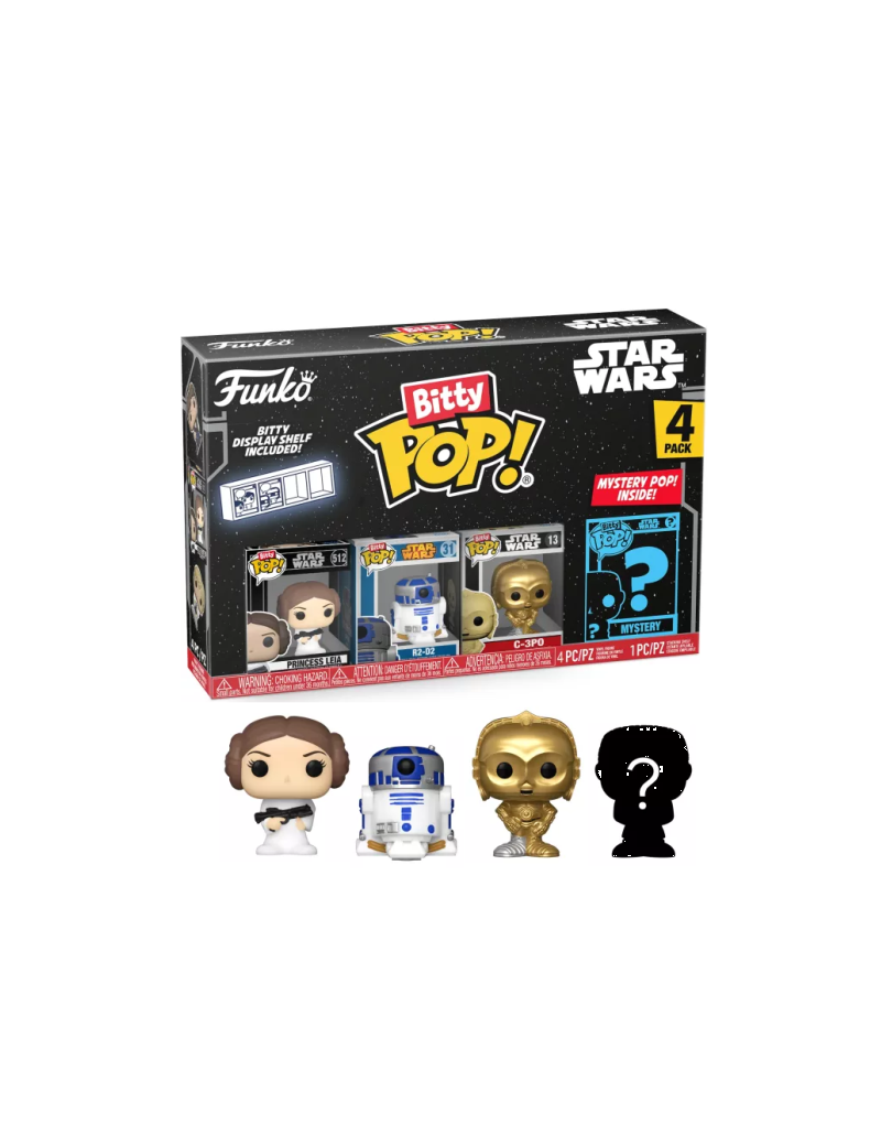STAR WARS - Bitty Pop 4 Pack 2.5cm - Leia Funko 1 - Culture-Pop-France STAR WARS - Bitty Pop 4 Pack 2.5cm - Leia Funko 1 - Culture-Pop-France
