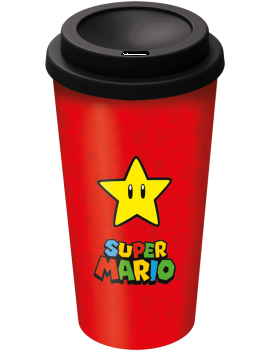 SUPER MARIO BROSS - Gobelet à Café de Voyage - Format Large 520ml Stor 1 - Culture-Pop-France