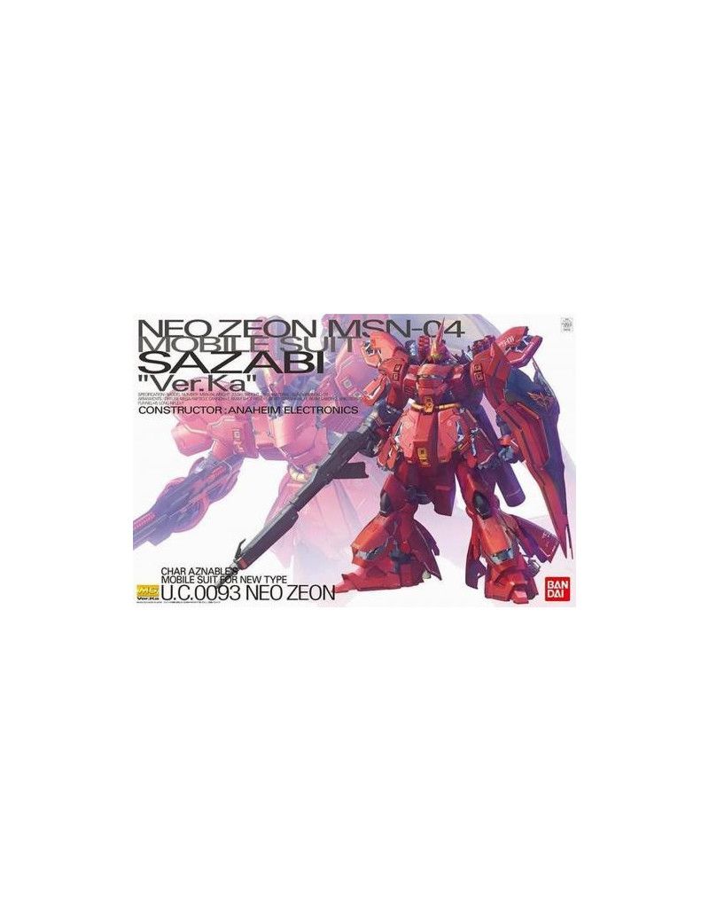 GUNDAM - Model Kit - MG 1/100 - MSN-04 Sazabi Ver.KA - 18 CM Bandai Model Kit 1 - Culture-Pop-France GUNDAM - Model Kit - MG 1/100 - MSN-04 Sazabi Ver.KA - 18 CM Bandai Model Kit 1 - Culture-Pop-France