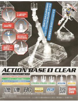 GUNDAM - Model Kit - ACTION BASE 1 CLEAR Bandai Model Kit 1 - Culture-Pop-France