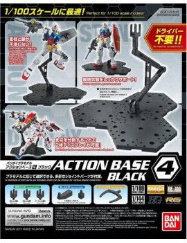 GUNDAM - Model Kit - ACTION BASE 4 BLACK Bandai Model Kit 1 - Culture-Pop-France