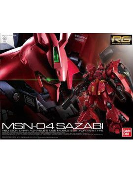 GUNDAM - Model Kit - Real Grade - MSN-04 Sazabi Bandai Model Kit 1 - Culture-Pop-France