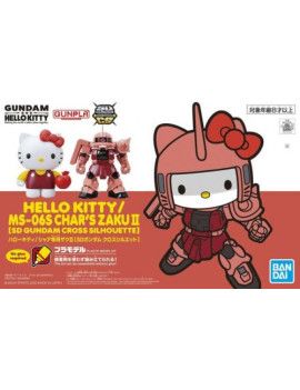 GUNDAM - SDC Silhouette Hello Kitty Char's Zaku II PINK - REPROD Bandai Model Kit 1 - Culture-Pop-France