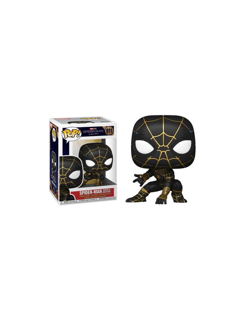 SPIDER-MAN - POP N° 911 - Spider-Man (Black & Gold) Funko 1 - Culture-Pop-France SPIDER-MAN - POP N° 911 - Spider-Man (Black & Gold) Funko 1 - Culture-Pop-France