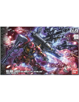GUNDAM - HGUC 1/144 ZAKU II High Mobility "Psycho Zaku" - Model Kit Bandai Model Kit 1 - Culture-Pop-France