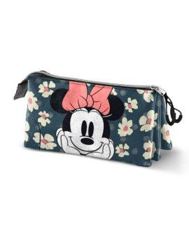 MINNIE - Happy Field - Trousse Triple Eco '23x11x7cm' Karactermania 1 - Culture-Pop-France