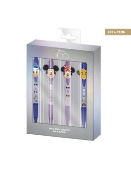 DISNEY 100 Ans - Personnages - Set de 4 Stylos à Bille : :  Stylo Cerda DISNEY