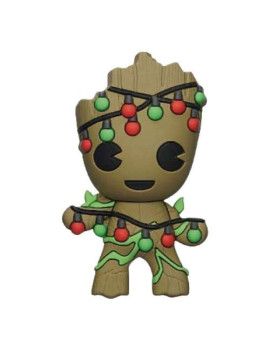 MARVEL - Groot Noël - Aimant à collectionner en mousse 3D Monogram 1 - Culture-Pop-France