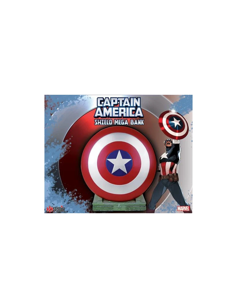 MARVEL - Captain America - Tirelire Bouclier - 25cm Semic 1 - Culture-Pop-France MARVEL - Captain America - Tirelire Bouclier - 25cm Semic 1 - Culture-Pop-France