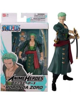 ONE PIECE - Roronoa Zoro - Figurine Anime Heroes 17cm Bandai Red 1 - Culture-Pop-France