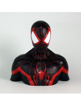 MARVEL - Tirelire Boite Blister - Miles Morales Deluxe Bust 20 cm Semic 1 - Culture-Pop-France