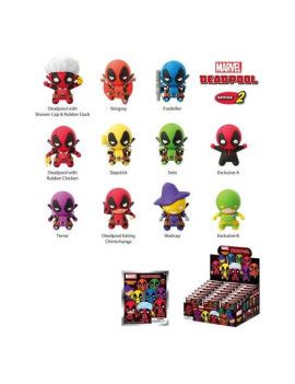 MARVEL - Deadpool - 3D Foam Bag Clip (Display 24 Pcs) Monogram 1 - Culture-Pop-France