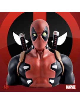 MARVEL - Tirelire Boite Blister - Deadpool Bust 20 cm Semic 1 - Culture-Pop-France