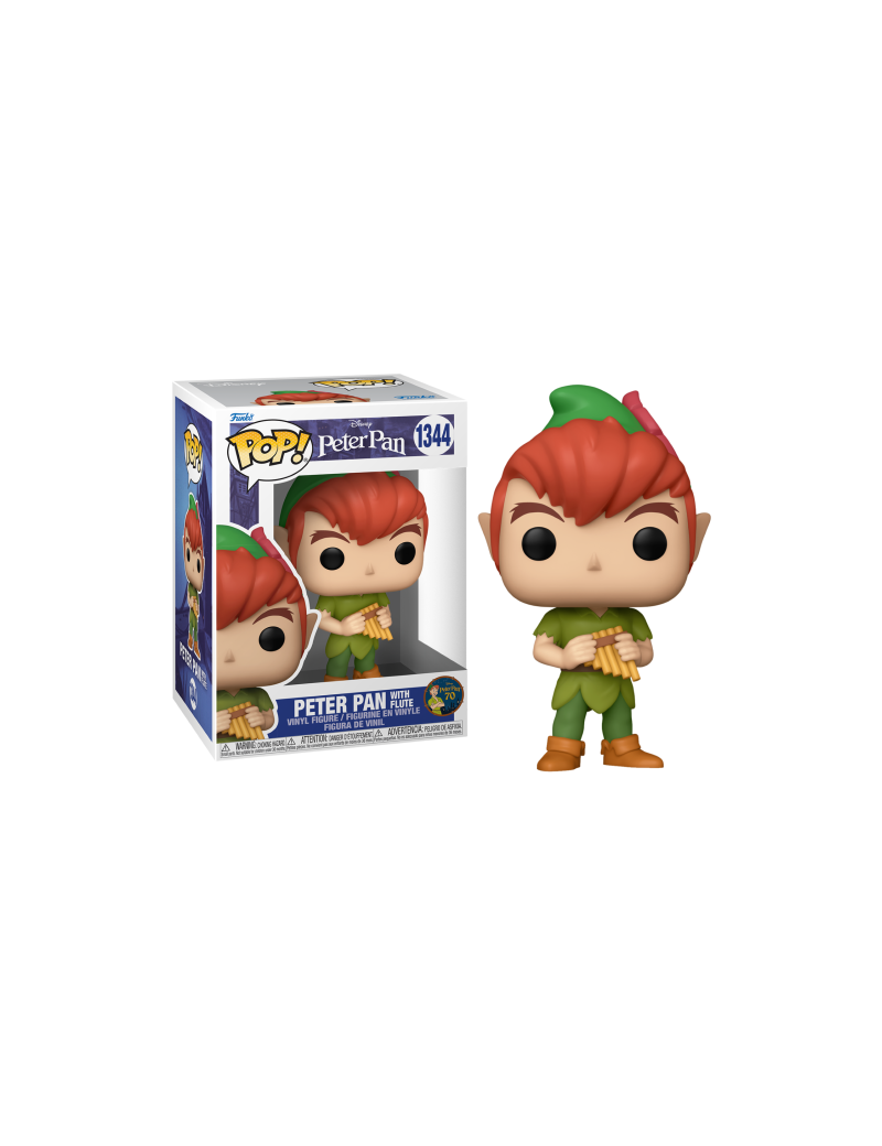 PETER PAN "70EME ANNIVERSAIRE" - POP N° 1344 - Peter avec Flute Funko 1 - Culture-Pop-France PETER PAN "70EME ANNIVERSAIRE" - POP N° 1344 - Peter avec Flute Funko 1 - Culture-Pop-France