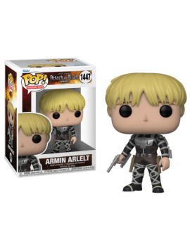 L'ATTAQUE DES TITANS S5 -POP Animation N°1447 -Armin Arlert avec Chase Funko 1 - Culture-Pop-France