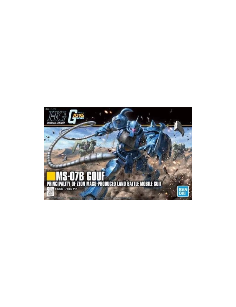GUNDAM - Model Kit - HG 1/144 - MS-07B Gouf - 13CM Bandai Model Kit 1 - Culture-Pop-France GUNDAM - Model Kit - HG 1/144 - MS-07B Gouf - 13CM Bandai Model Kit 1 - Culture-Pop-France