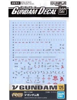 GUNDAM - Gundam Decal 125 RG 1/144 vGUNDAM - Model Kit Bandai Model Kit 1 - Culture-Pop-France