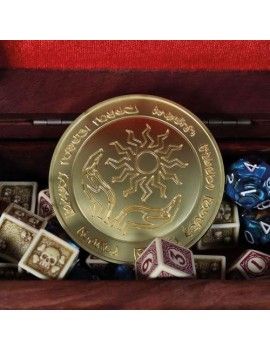 DUNGEONS & DRAGONS - Médaille en métal plaqué or collector Fanattik 1 - Culture-Pop-France