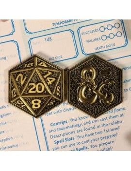 DUNGEONS & DRAGONS - Pièce collector en métal Fanattik 1 - Culture-Pop-France