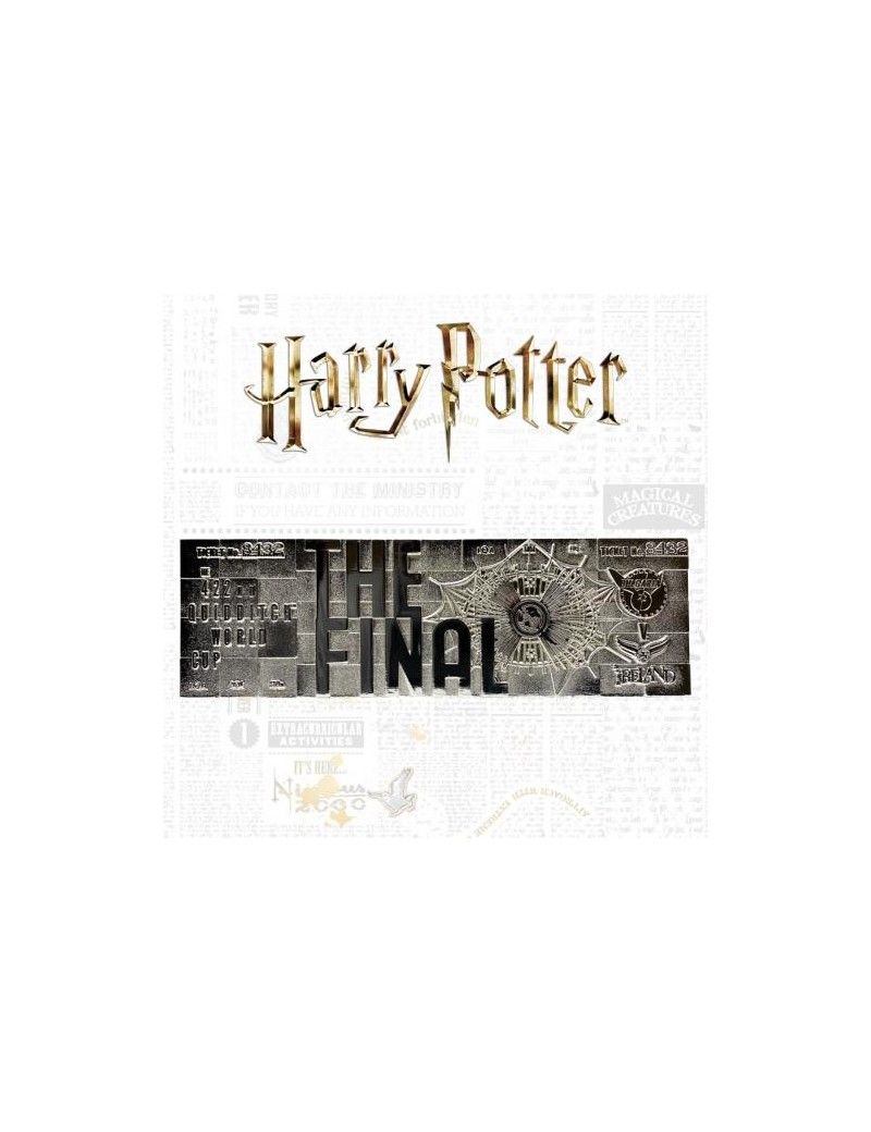 HARRY POTTER - Quidditch World Cup - Ticket plaqué argent collector Fanattik 1 - Culture-Pop-France HARRY POTTER - Quidditch World Cup - Ticket plaqué argent collector Fanattik 1 - Culture-Pop-France