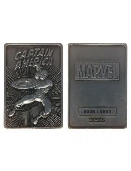 MARVEL - Captain America - Carte en métal collector Fanattik 1 - Culture-Pop-France
