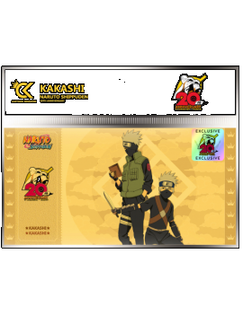 NARUTO SHIPPUDEN - Kakashi - Golden Ticket 20ème Anniversaire 1 - Culture-Pop-France