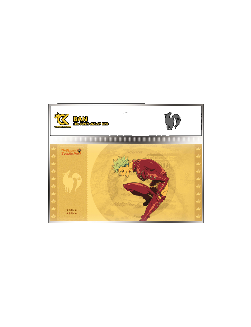 SEVEN DEADLY SINS - Ban - Golden Ticket 1 - Culture-Pop-France SEVEN DEADLY SINS - Ban - Golden Ticket 1 - Culture-Pop-France