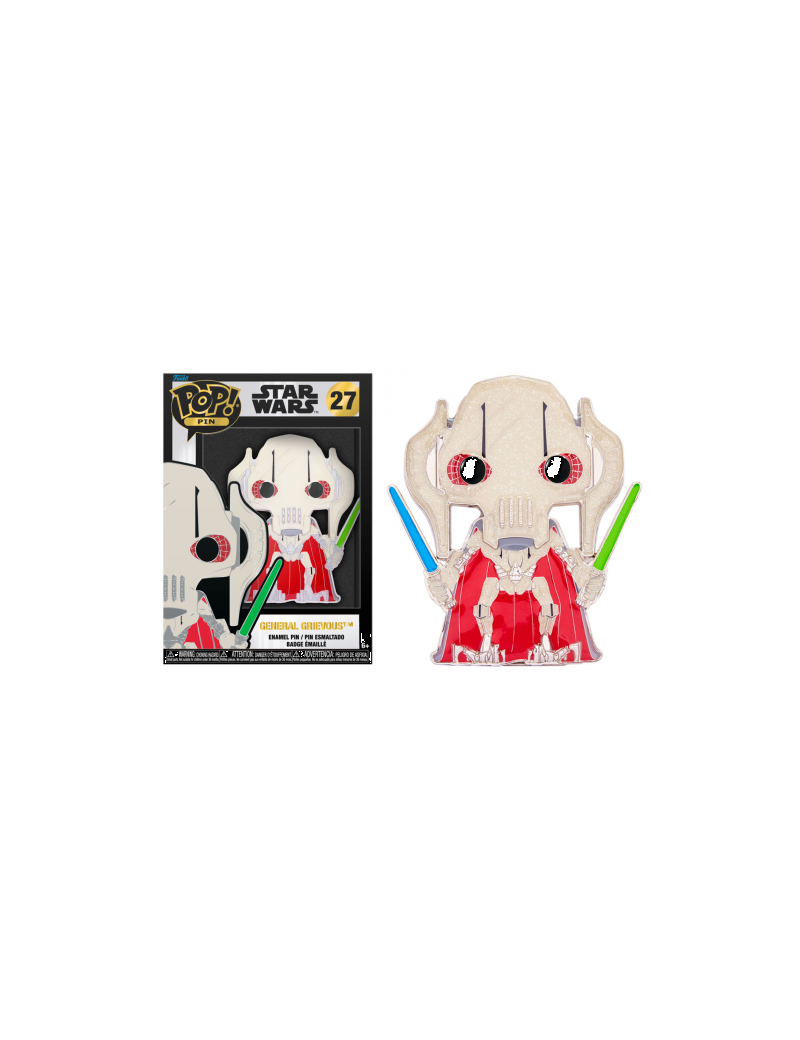 STAR WARS - Pop Large Enamel Pin N° 27 - General Grievous - Chase Funko 1 - Culture-Pop-France STAR WARS - Pop Large Enamel Pin N° 27 - General Grievous - Chase Funko 1 - Culture-Pop-France