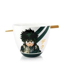 MY HERO ACADEMIA - Bol à Ramen avec Baguette 470ml - Izuku Midoriya Just Funky 1 - Culture-Pop-France