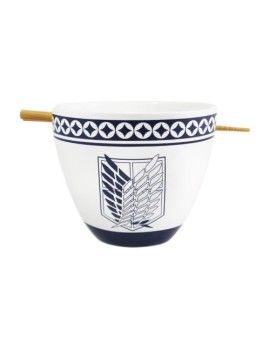 ATTACK ON TITAN - Bol à Ramen avec Baguette 470ml - Emblem Just Funky 1 - Culture-Pop-France