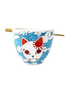DEMON SLAYER - Bol à Ramen avec Baguette 470ml - Tanjiro Mask Just Funky 1 - Culture-Pop-France