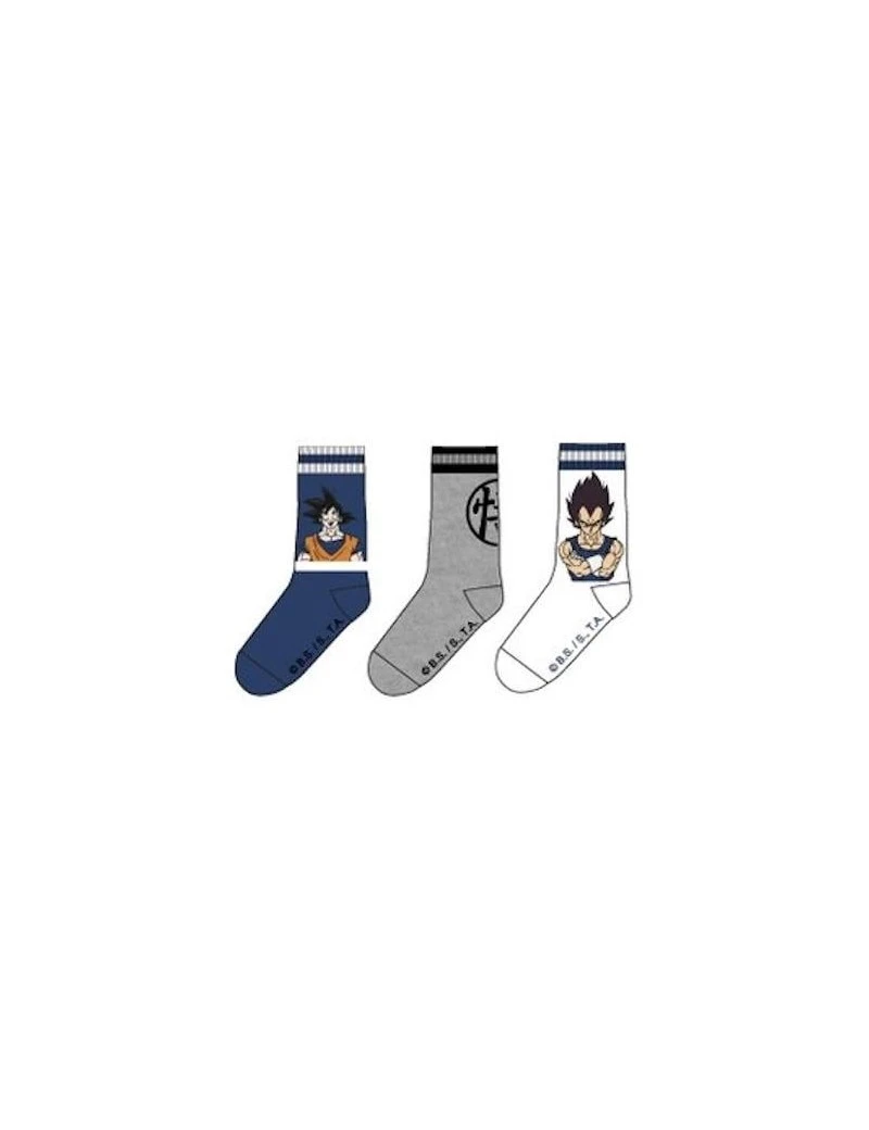 DRAGON BALL - Pack de 3 Chausettes Vegeta/Goku (T39/42) 1 - Culture-Pop-France DRAGON BALL - Pack de 3 Chausettes Vegeta/Goku (T39/42) 1 - Culture-Pop-France
