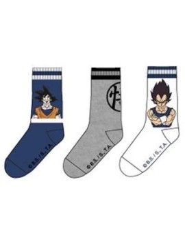 DRAGON BALL - Pack de 3 Chausettes Vegeta/Goku (T43/46) 1 - Culture-Pop-France