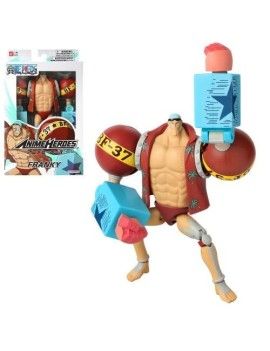 ONE PIECE - Franky - Figurine Anime Heroes 17cm Bandai Red 1 - Culture-Pop-France