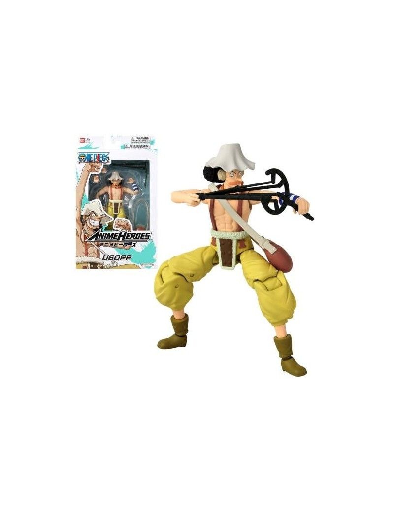ONE PIECE - Usopp - Figurine Anime Heroes 17cm Bandai Red 1 - Culture-Pop-France ONE PIECE - Usopp - Figurine Anime Heroes 17cm Bandai Red 1 - Culture-Pop-France
