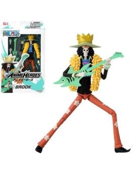 ONE PIECE - Brook - Figurine Anime Heroes 17cm Bandai Red 1 - Culture-Pop-France