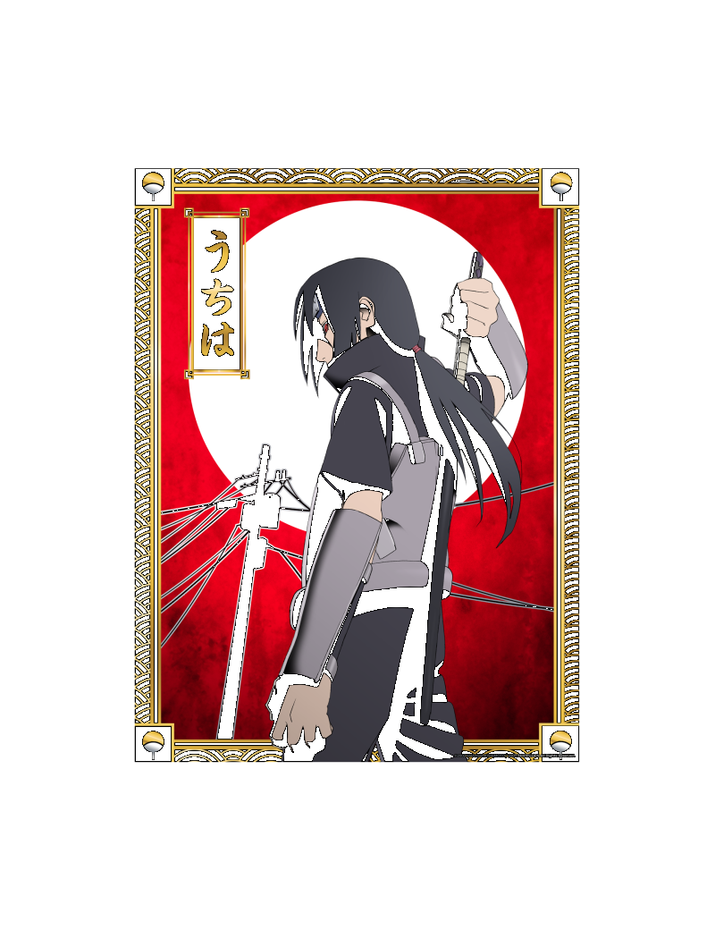 NARUTO SHIPPUDEN - Itachi - Golden Poster 30x40cm 1 - Culture-Pop-France NARUTO SHIPPUDEN - Itachi - Golden Poster 30x40cm 1 - Culture-Pop-France
