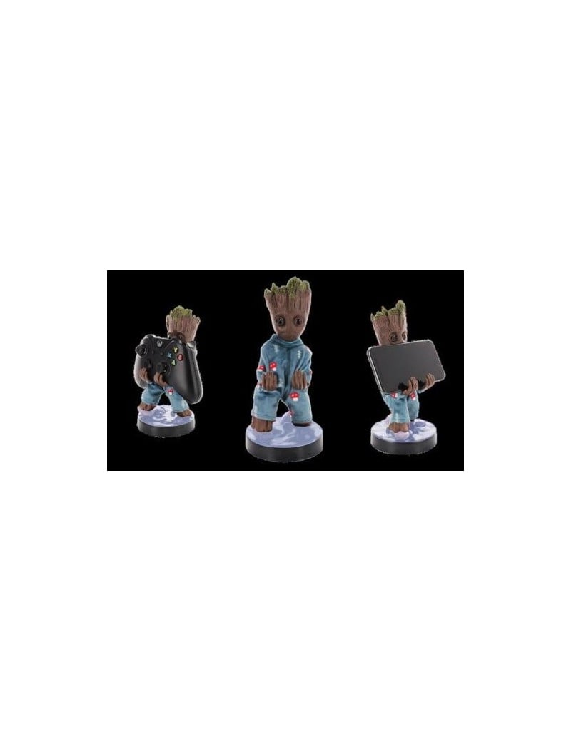 MARVEL - Groot Pyjama - Figurine 20cm - Support Manette & Portable