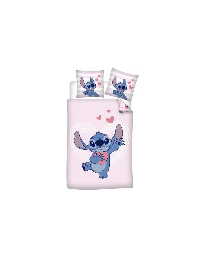 DISNEY - Stitch Love -Parure de lit 140x200cm - '100% Coton' AyMax 1 - Culture-Pop-France DISNEY - Stitch Love -Parure de lit 140x200cm - '100% Coton' AyMax 1 - Culture-Pop-France