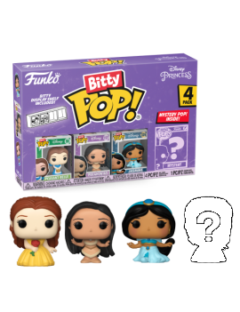 DISNEY PRINCESSE - Bitty Pop 4 Pack 2.5cm - Belle Funko 1 - Culture-Pop-France