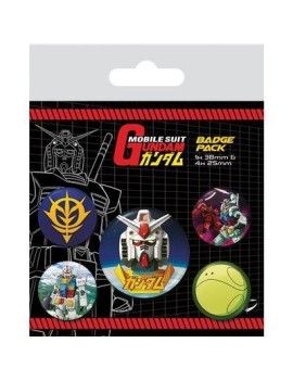 GUNDAM - Intergalactic - Pack 5 Badges Pyramid 1 - Culture-Pop-France