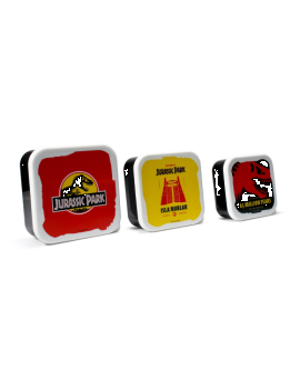 JURASSIC PARK - Isla Nubar - Set de 3 Boites à Tartines 1 - Culture-Pop-France