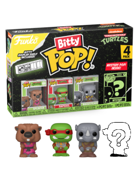 LES TORTUES NINJAS - Bitty Pop 4 Pack 2.5cm - Splinter Funko 1 - Culture-Pop-France