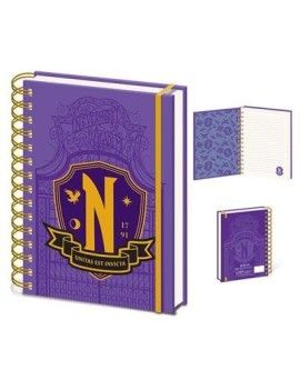 MERCREDI - Bouclier Nevermore - Carnet de notes A5 Pyramid 1 - Culture-Pop-France