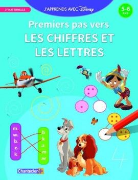 J'apprends avec Disney - 1ers pas - Chiffres et lettres - (5-6 ans) 1 - Culture-Pop-France