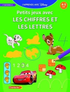 J'apprends avec Disney - Petits jeux - Chiffres et lettres - (4-5 ans) 1 - Culture-Pop-France