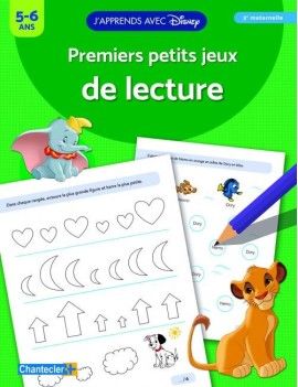 J'apprends avec Disney - Premiers petits jeux de lecture - (5-6 ans) 1 - Culture-Pop-France